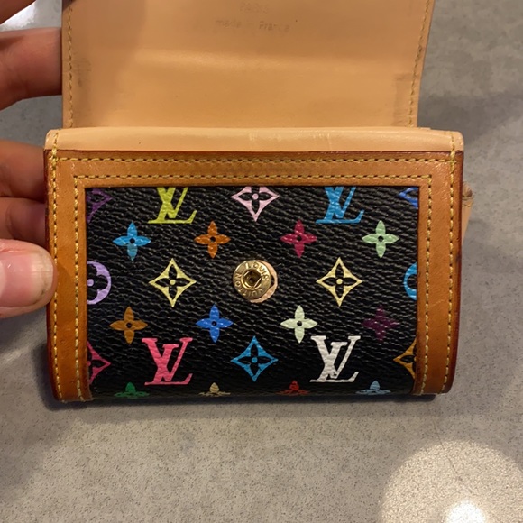 VINTAGE LV MURAKAMI BLACK CARD HOLDER - Picture 4 of 10
